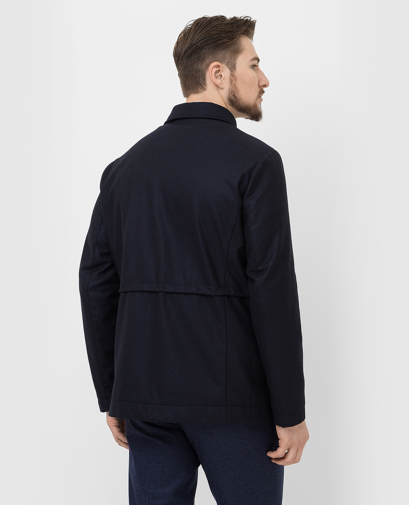 Stefano Ricci Темно-синяя куртка из шерсти и кашемира M7J1400110MA0020 изображение 4