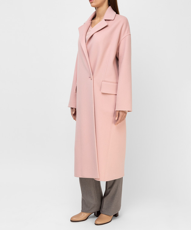 Loro Piana Рожеве пальто з кашеміру F1FAI3510 зображення 3