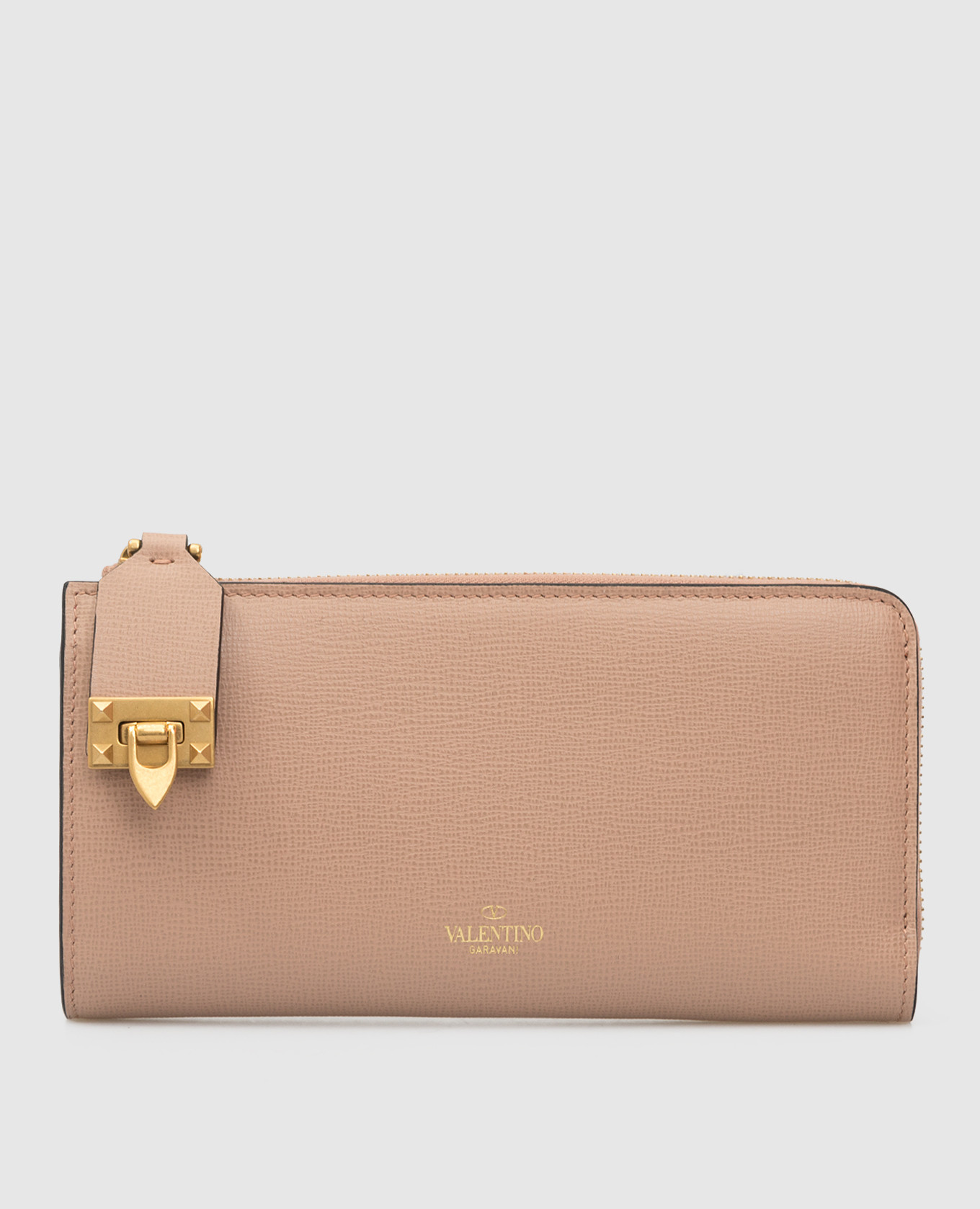 

Пудровый кожаный кошелек Rockstud Valentino, Кошельки