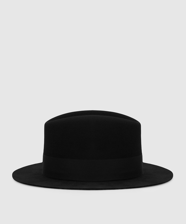 Stefano Ricci Чорний капелюх з бобрового повсті MCV1400090CAST зображення 3