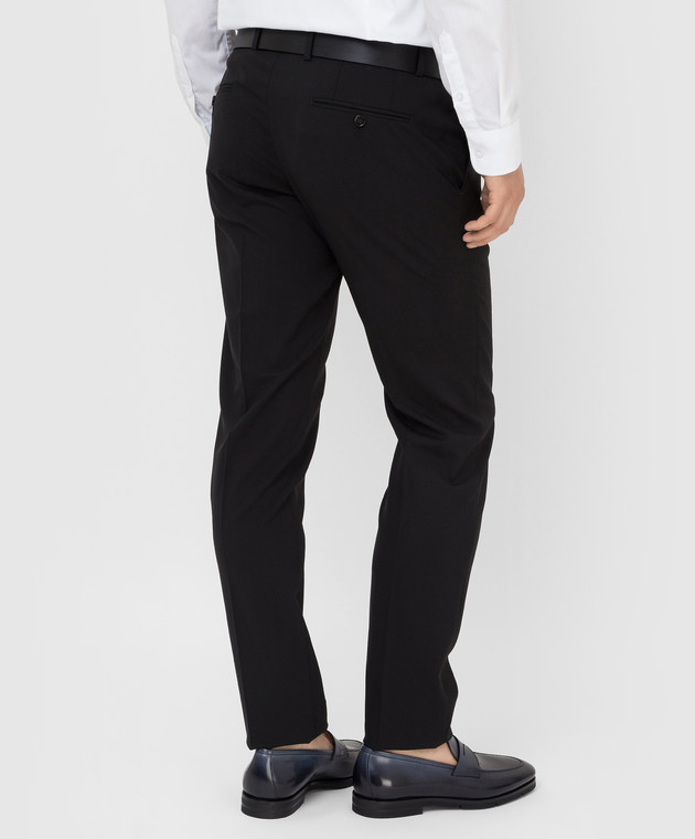 Dolce&Gabbana Черные брюки из шерсти GY10MTFUBEC изображение 4