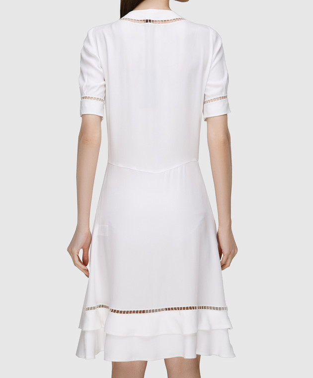 Ermanno Scervino Белое платье с кружевом D302Q320RVJ изображение 4