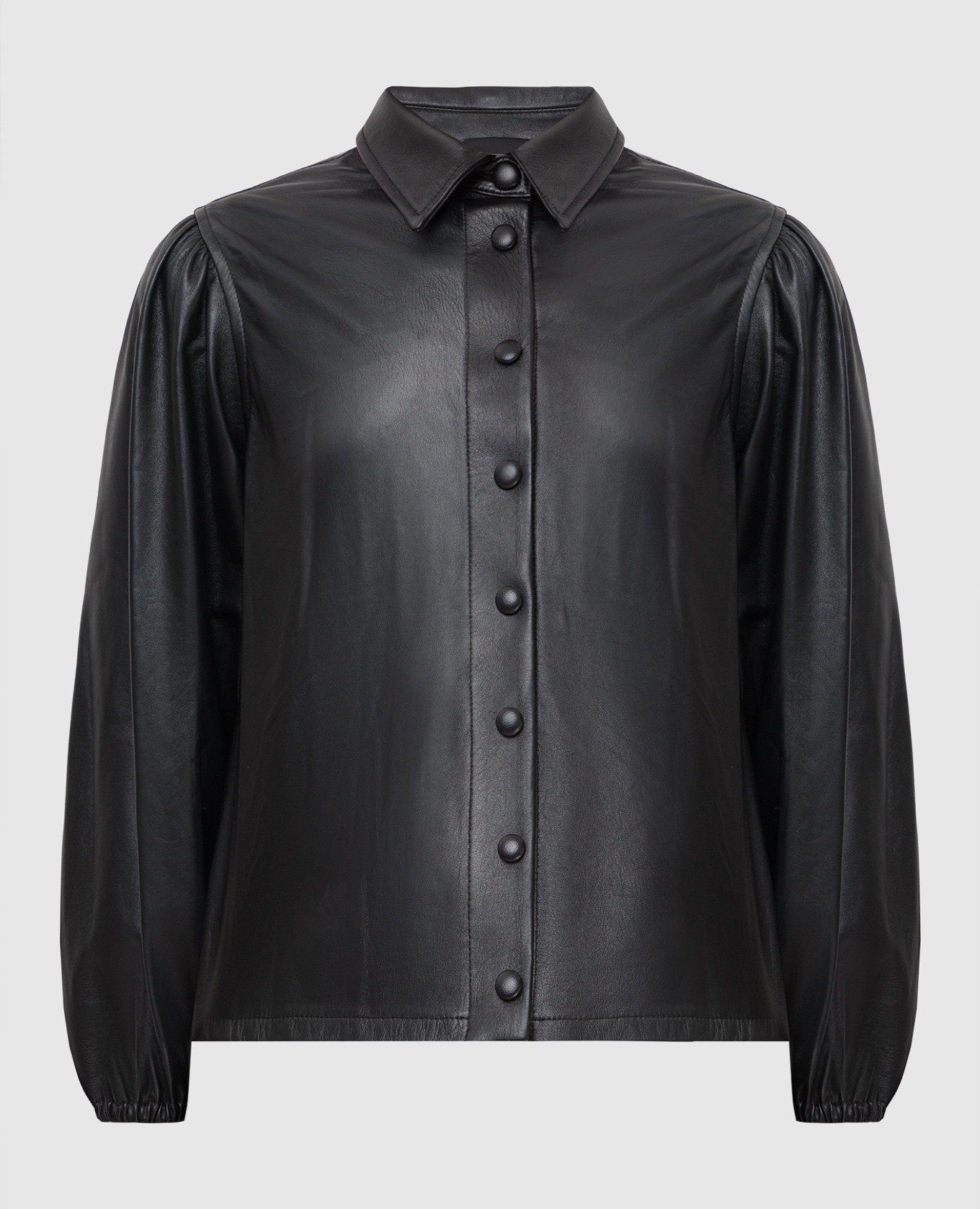 Black leather shirt