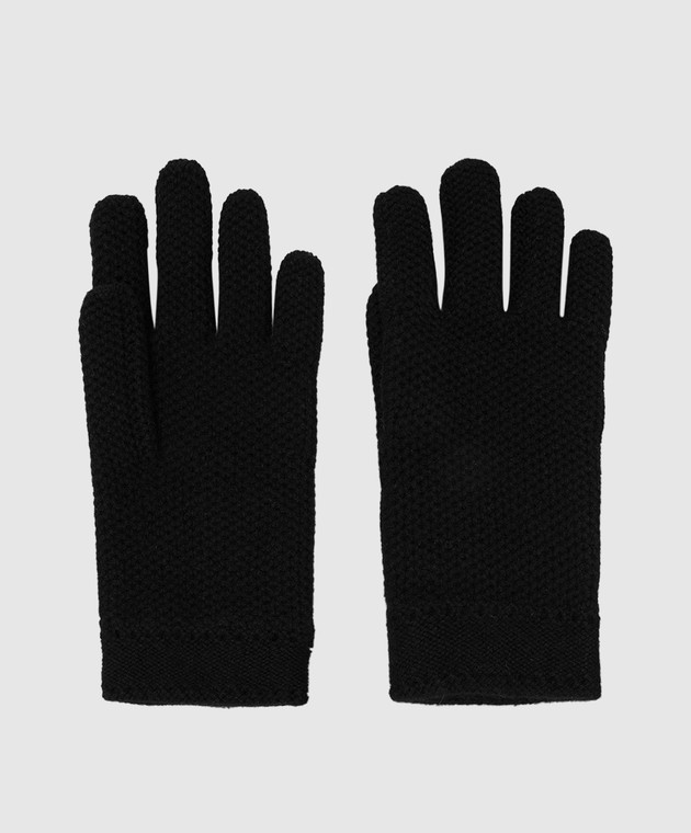 Loro Piana Черные перчатки из кашемира FAA1252