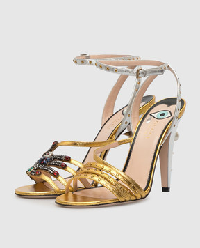 Gucci Босоножки с кристаллами 452770