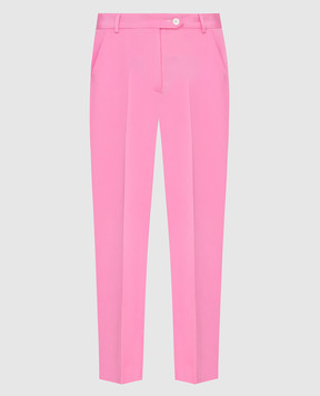 Kiton Розовые брюки из шелка D49109K09S67