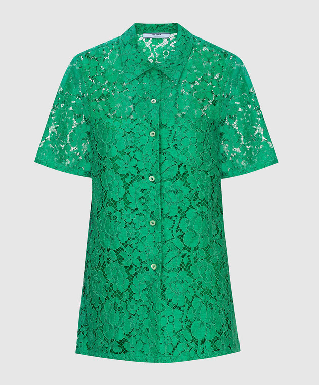 Prada Зеленая рубашка P461A