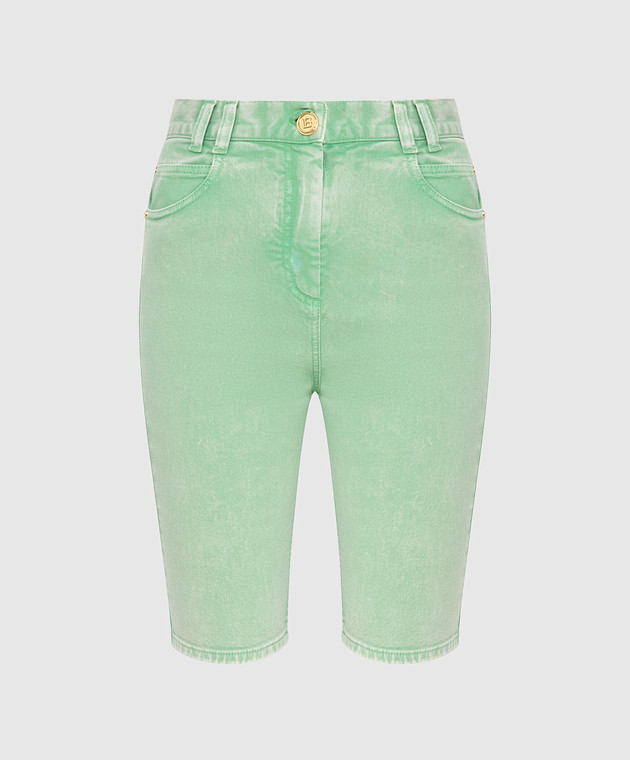 Balmain Зеленые шорты VF15425D090
