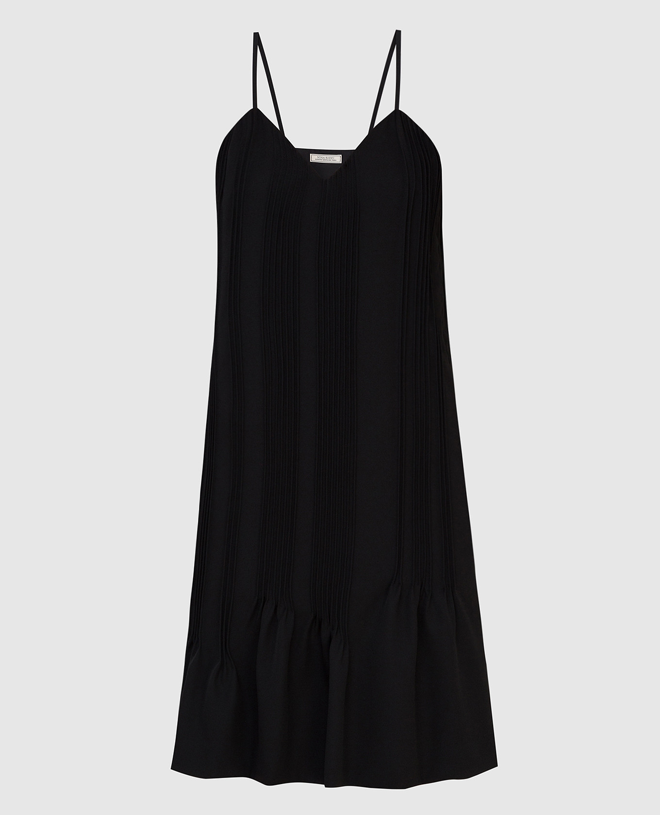Черное платье из шерсти