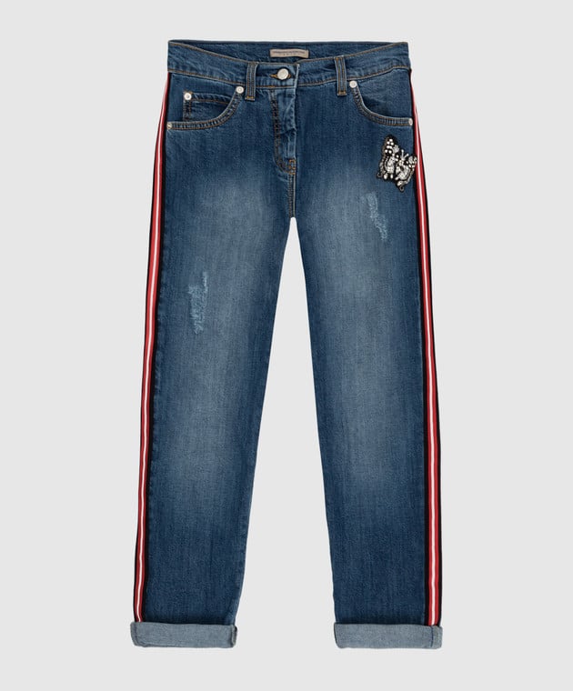 Ermanno Scervino Дитячі сині джинси JL021016