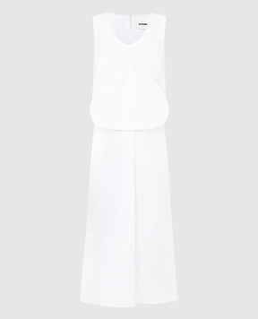 Jil Sander Белое платье с напуском JSWS508324WS244200