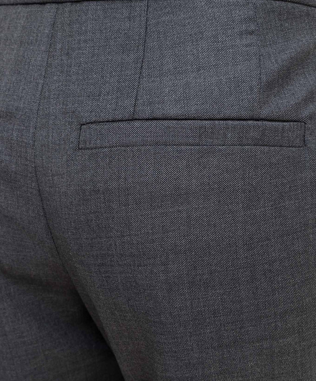 Brunello Cucinelli Серые брюки из шерсти MP31PP7406 изображение 5