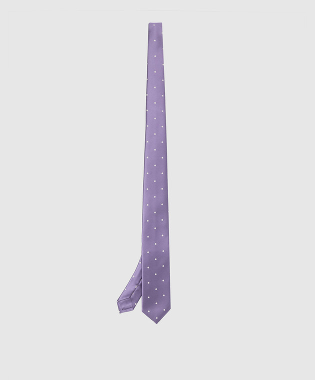 Stefano Ricci Children's silk lilac patterned tie YCCX74168 image 2