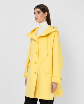 Ermanno Scervino Пальто з  вовни з капюшоном D396D314LDDT