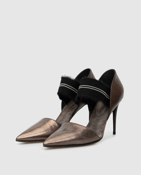 Brunello Cucinelli Темно-коричневі туфлі MZBUC1252