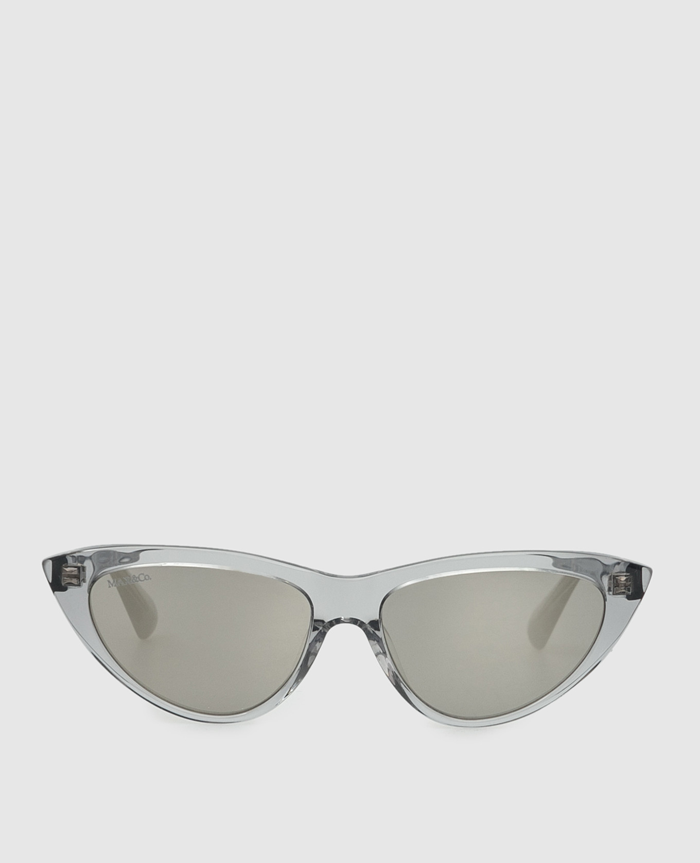 Light gray cat-eye glasses