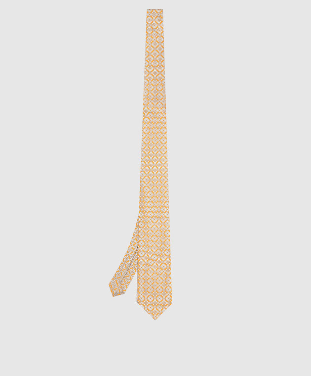 Stefano Ricci Набор из галстука и нагрудного платка из шелка с узором DH35100 изображение 3