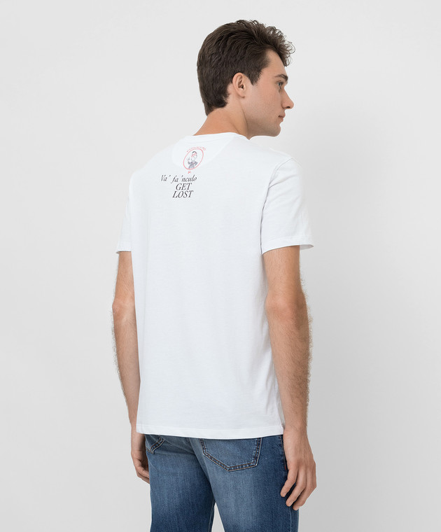ISAIA Набор белых футболок с принтом Gesti BOXMC2JCAB2 изображение 4