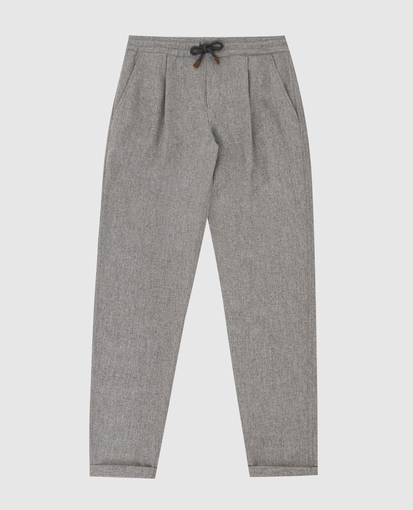 

Детские брюки из шерсти, шелка и кашемира, Серый, Повседневные брюки casual