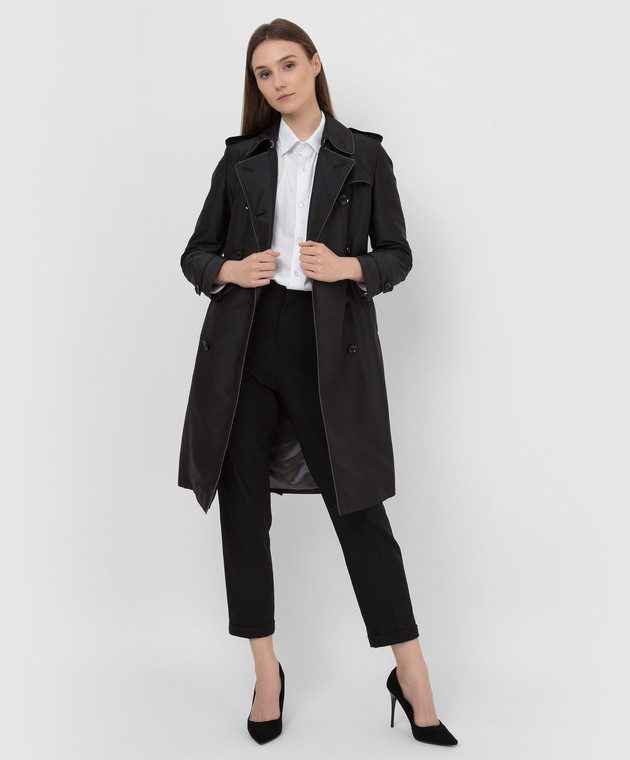 MooRER Черный тренч Alimidi ALIMIDIDA6 изображение 2