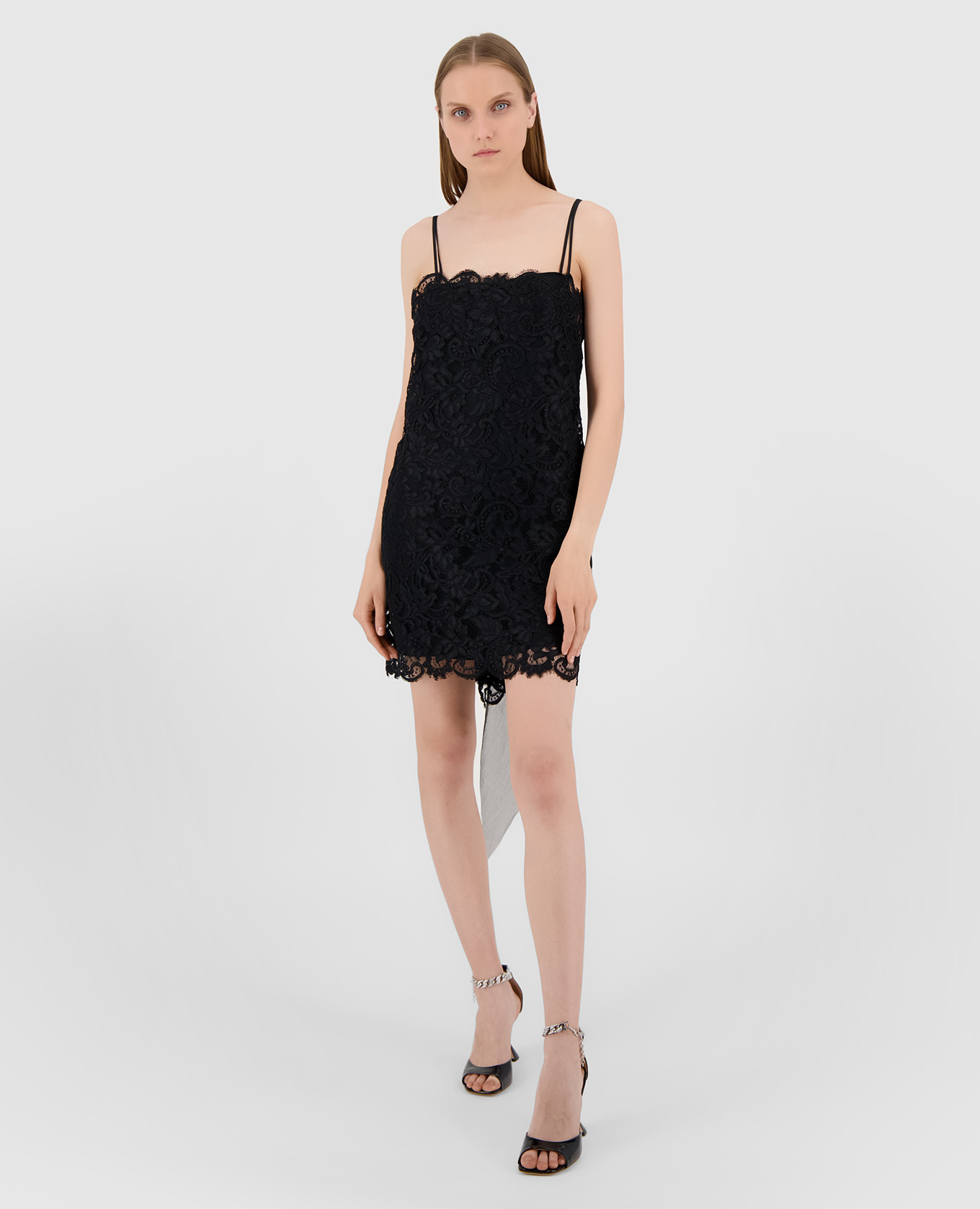

Ажурное платье мини Ermanno Scervino, Черный, Платья Мини