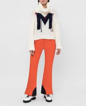Moncler Grenoble Оранжевые лыжные брюки 164013553873