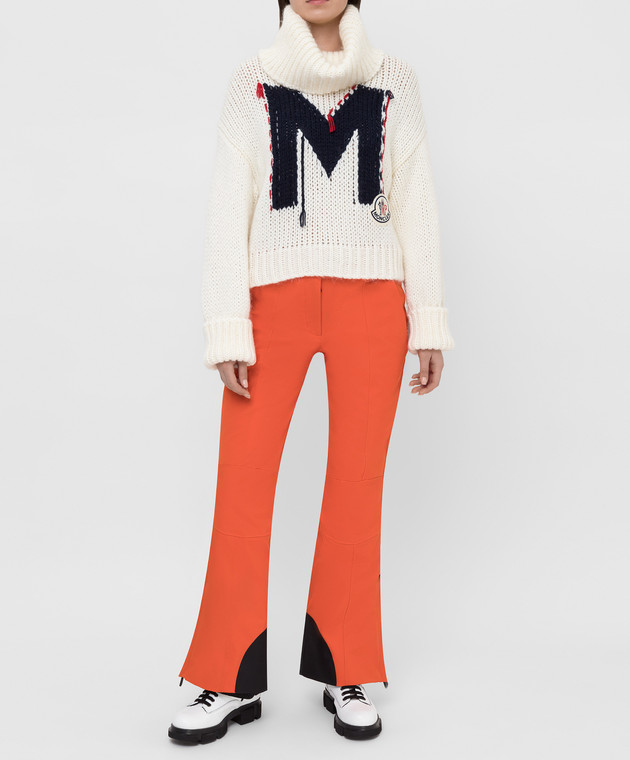 Moncler Grenoble Оранжевые лыжные брюки 164013553873 изображение 2