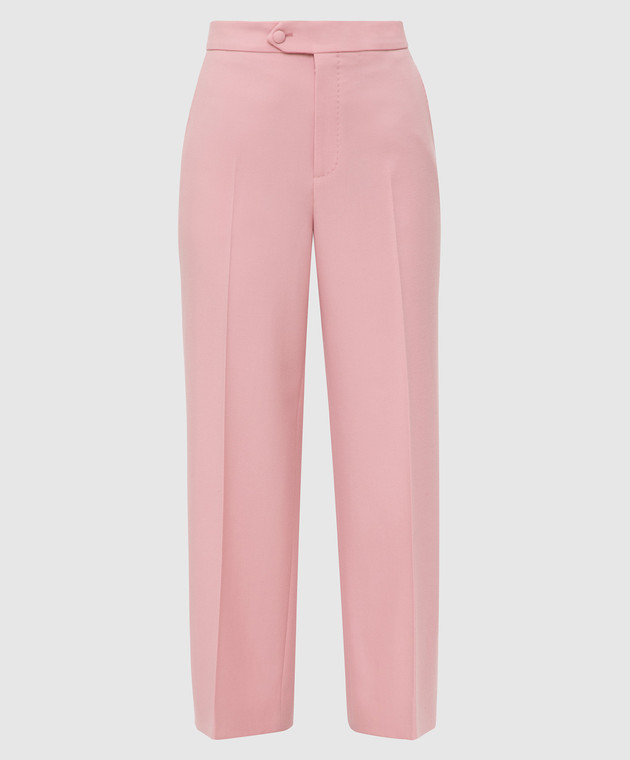 Gucci Рожеві брюки з вовни 557774