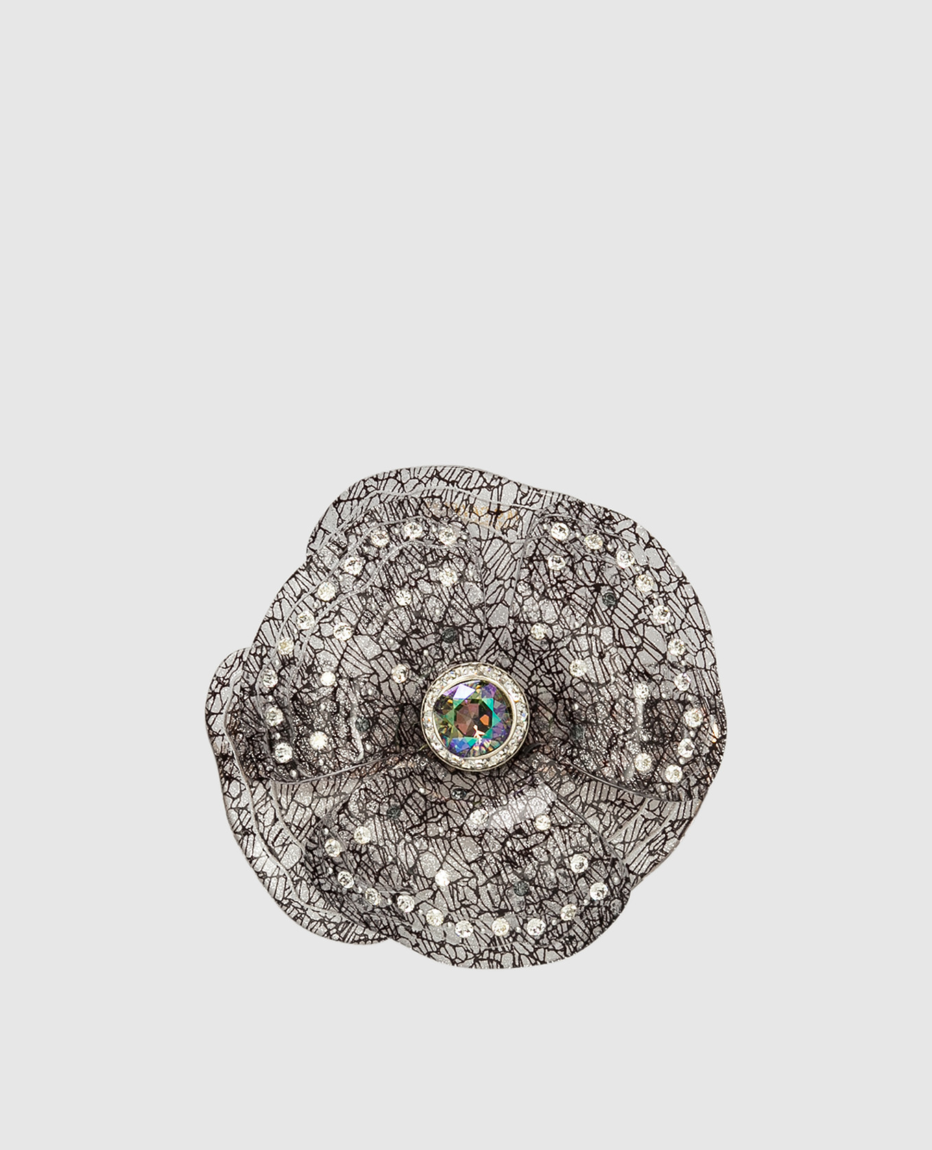 

Черная заколка с кристаллами Swarovski, Черный, Заколки