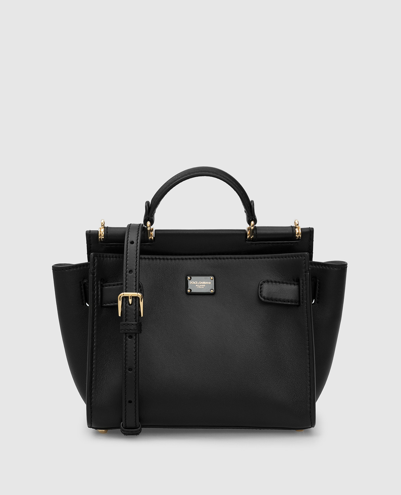 

Кожаная cумка Sicily 62 soft Dolce&Gabbana, Черный, Сумки