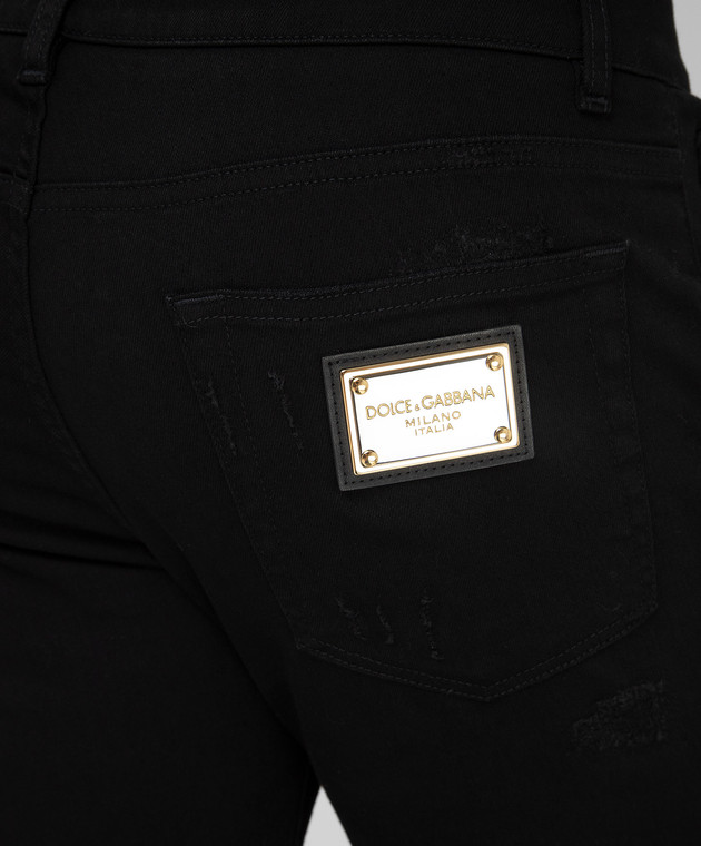 Dolce&Gabbana Джинси-слім з дірами GY07CDG8EF9 зображення 5