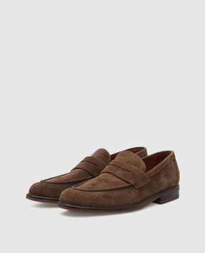 Loro Piana Коричневые замшевые лоферы LP City Walk FAI7571