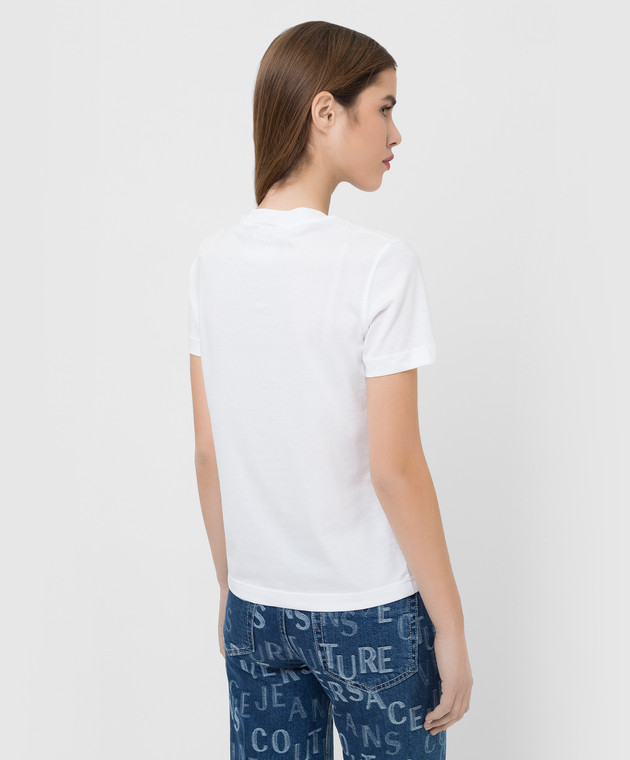 Versace Jeans Couture Футболка з принтом логотипу 72HAHT02CJ00O зображення 4