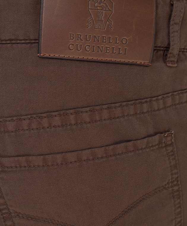 Brunello Cucinelli Коричневые джинсы M291LI1780 изображение 5
