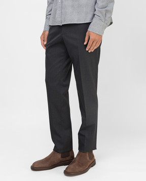 Loro Piana Серые штаны из шерсти FAI2466