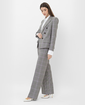 ALEXANDRE VAUTHIER Брюки из шерсти в узор 214PA15001562