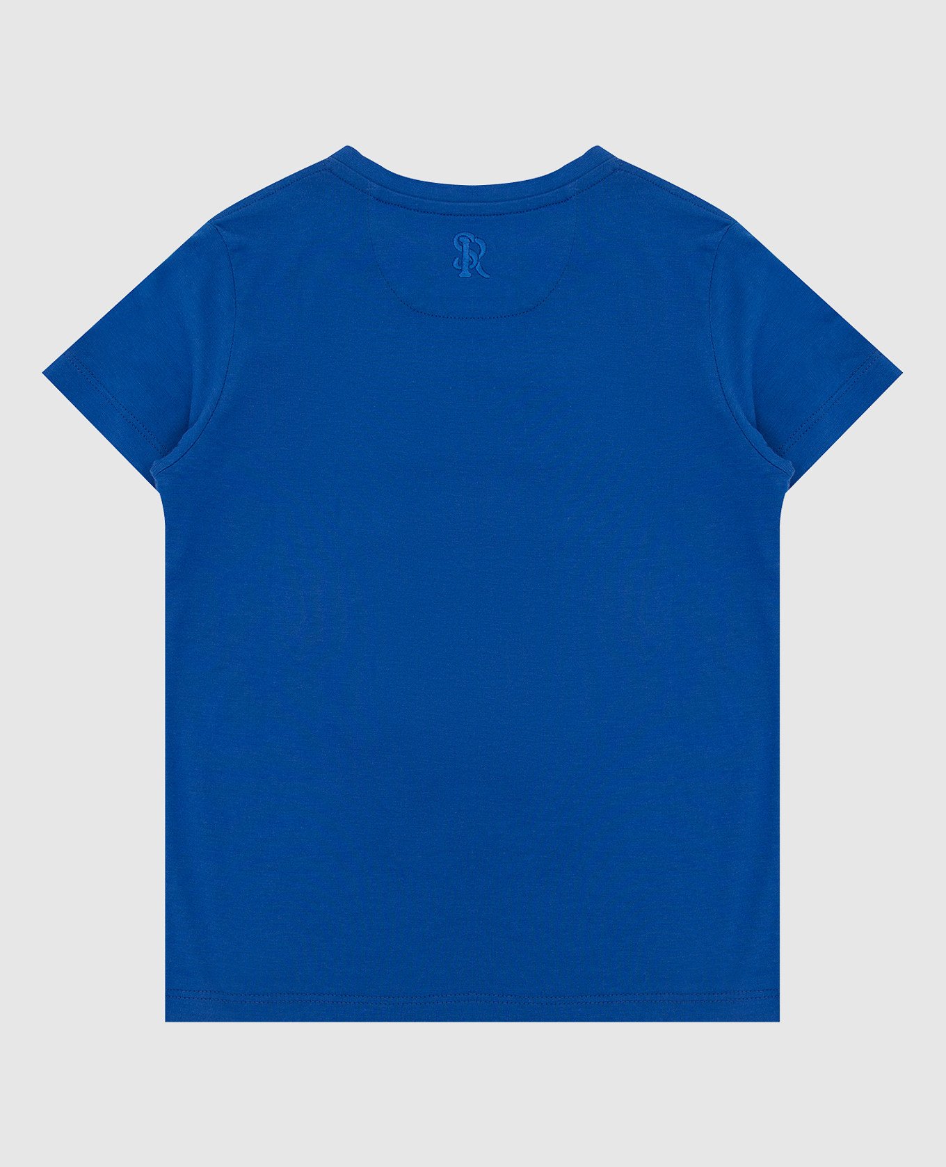 Stefano Ricci Детская синяя футболка с вышивкой YNH9200050803 изображение 2