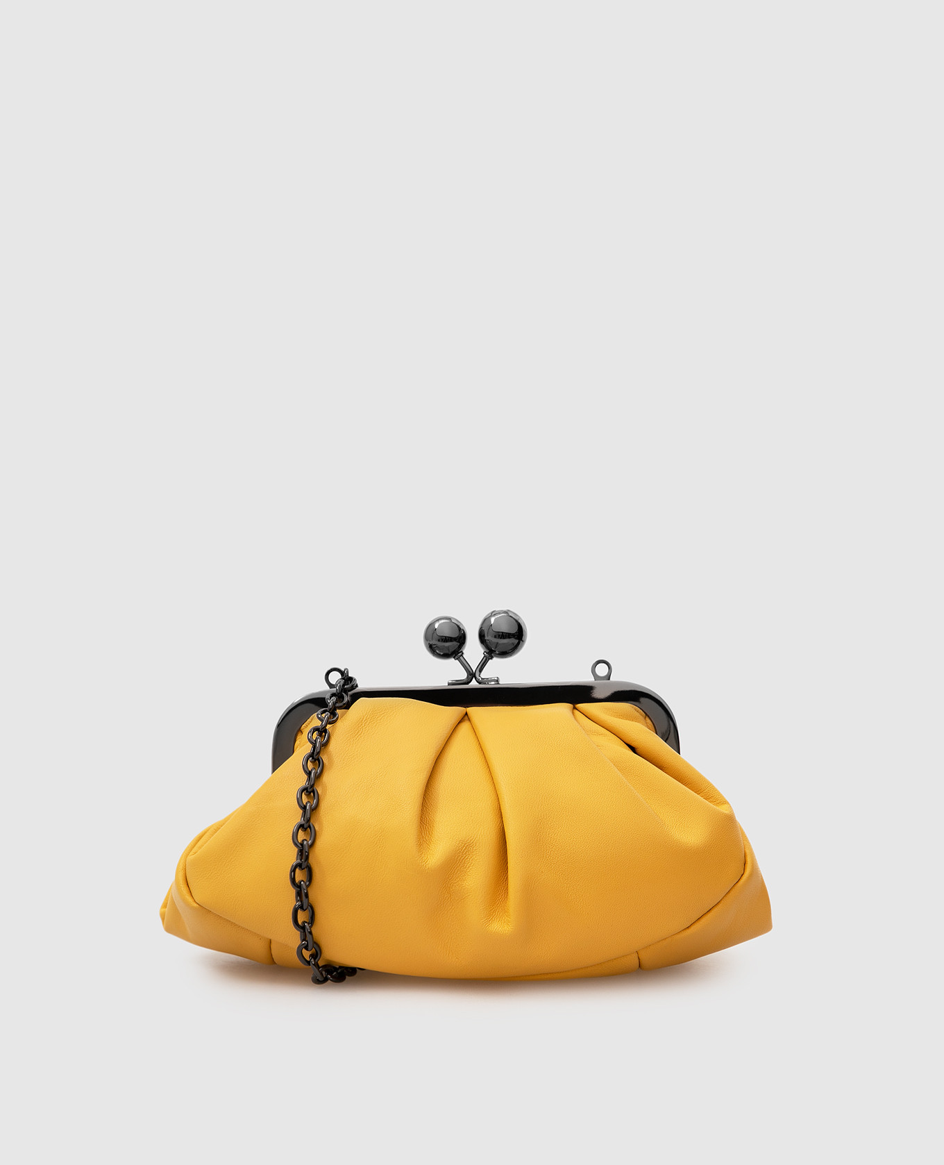 

Желтый кожаный клатч Prati, Клатчи