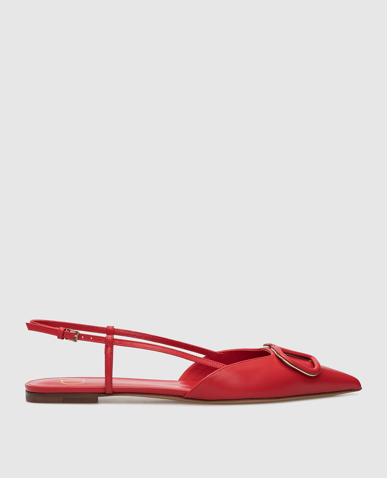 

Красные кожаные балетки "Vlogo" Valentino, Красный, Балетки