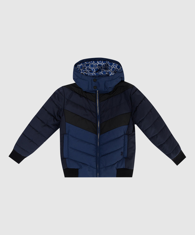 Stefano Ricci Детская темно-синяя куртка YAJ7400090RS0004