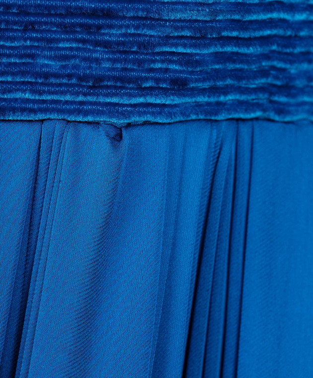 LARUSMIANI Синя сукня з шовку 077581 зображення 5