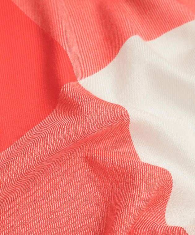 Loro Piana Красный платок из кашемира и шелка F3FAF8209 изображение 3