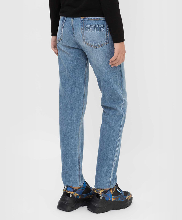 Versace Jeans Couture Джинсы-слим с логотипом 71HAB5SEDW00901M изображение 4