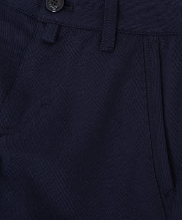 Stefano Ricci Детские темно-синие брюки YUT7400070GF0004 изображение 3