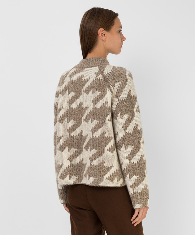 Loro Piana Cashmere sweater in contrast pattern FAL8601 image 4