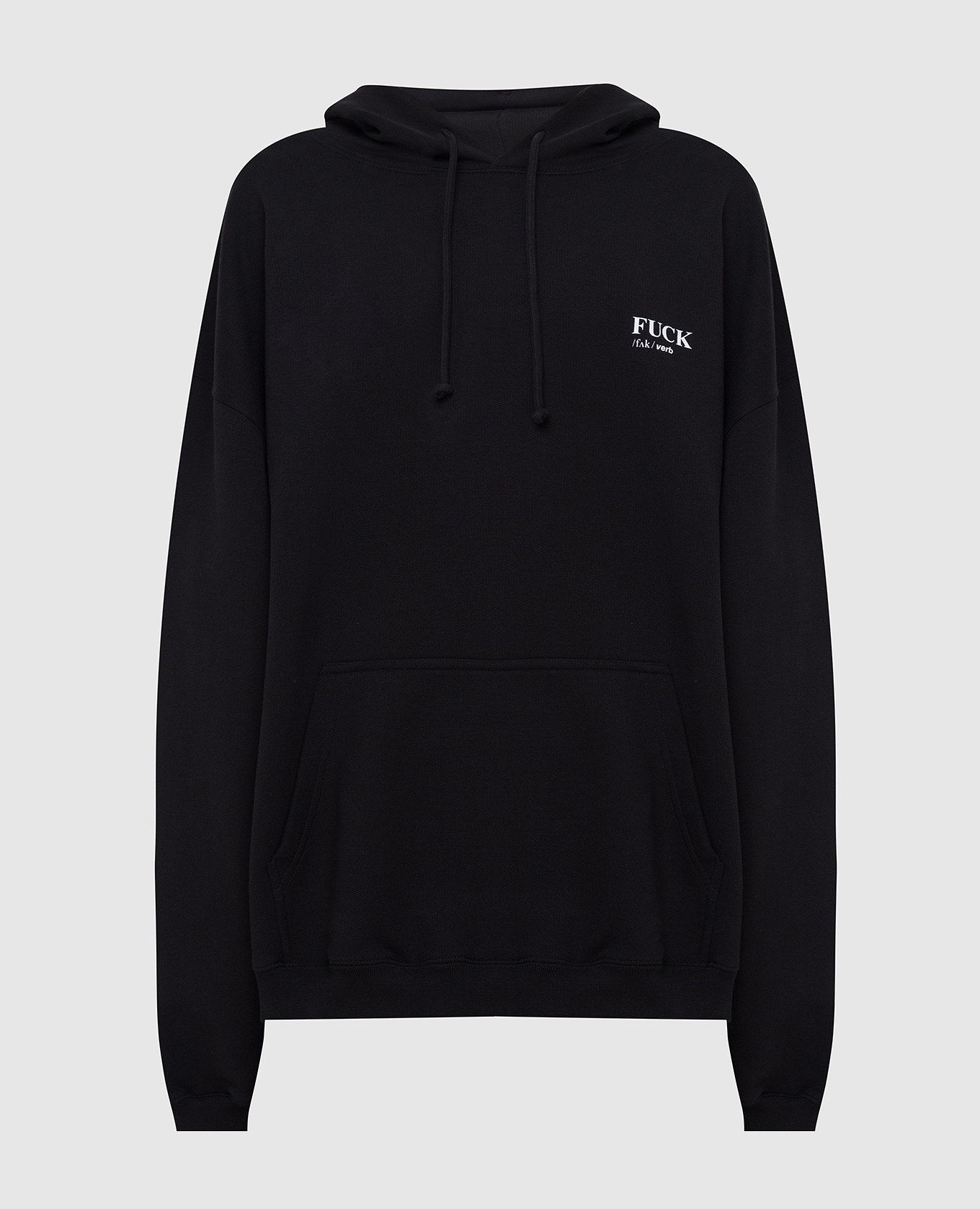 

Худи oversize с принтом, Черный, Худи