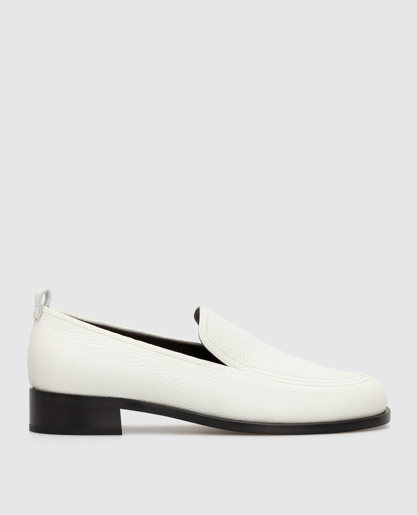 

Белые лоферы из кожи оленя "Penny loafer" The Row, Белый, Лоферы