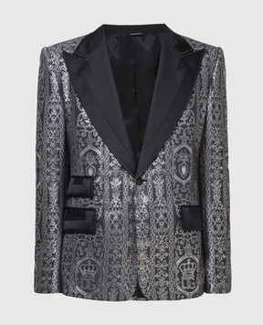 Dolce&Gabbana Темно-серый пиджак G2MQ2THJMFK