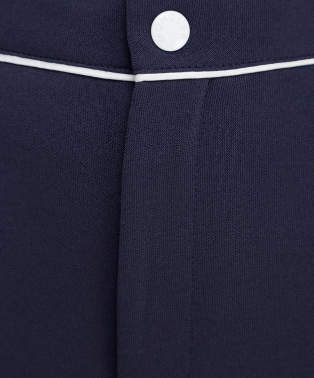 Moncler Темно-синие спортивные брюки 8H70400C8026 изображение 5