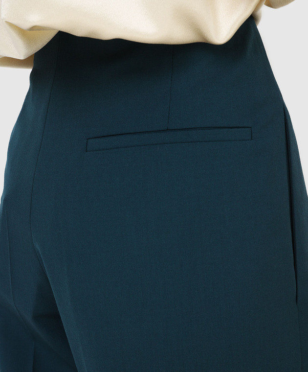 Roksanda Бирюзовые брюки из шерсти Azurea AW21P2361 изображение 5